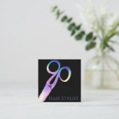 ホログラフィモダンック簡易四角形名刺 スクエア名刺 (スタンド正面)