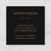 ホログラフィモダンック簡易四角形名刺 スクエア名刺 (裏面)