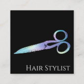 ホログラフィモダンック簡易四角形名刺 スクエア名刺 (正面)