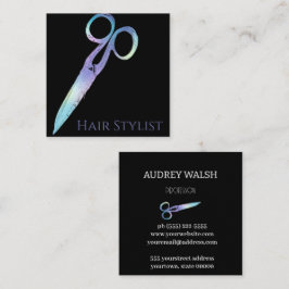 ホログラフィモダンック簡易四角形名刺 スクエア名刺