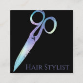 ホログラフィモダンック簡易四角形名刺 スクエア名刺 (正面)