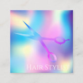 ホログラフィモダンック簡易四角形名刺 スクエア名刺 (正面)