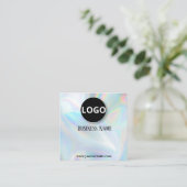 ホログラフィモダンック編集可能アポイントメントカード 予約カード (スタンド正面)