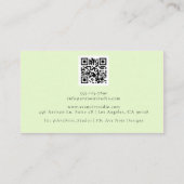 ホログラフィモダンック編集可能ブランドカードデザイン 名刺 (裏面)