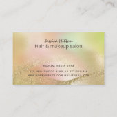 ホログラフィモダンック金ゴールド抽象芸術署名業務 名刺 (裏面)