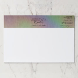 ホログラフィモダンック金属名 – 紙パッド ペーパーパッド