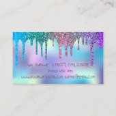 ホログラフィモダンック金属滴下リップを滴下する 名刺 (裏面)