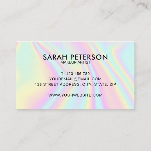 ホログラフィモダンック 名刺 (裏面)