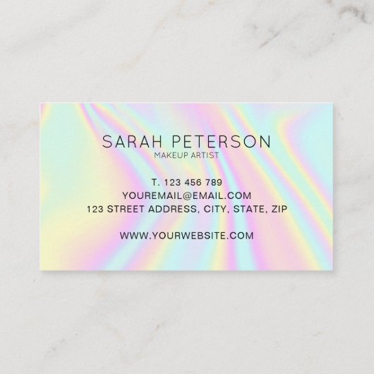 ホログラフィモダンック 名刺 (裏面)