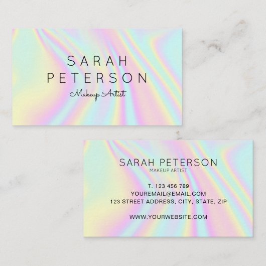 ホログラフィモダンック 名刺 (正面/裏面)