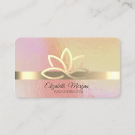 ホログラフィモダンック、金ゴールドストライプ、金ゴールドロータス 名刺