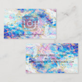 ホログラフィモダンックOpal Instagramソーシャルメディア 名刺 (正面/裏面)