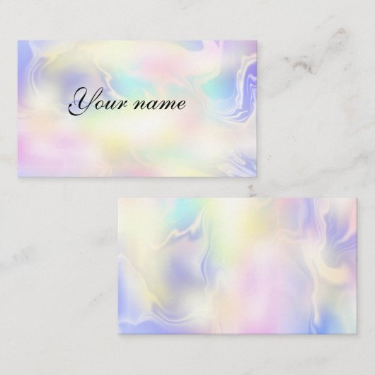 ホログラフィモダンー 名刺 (正面/裏面)
