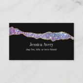 ホログラフィユニークックグリッター美しいサロン 名刺 (正面)