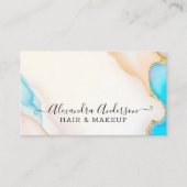 ホログラフィユニークック光酸金ゴールド詳細 名刺 (正面)