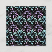 ホログラフィーの気の利いた雰囲気 スクエア名刺 (裏面)