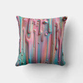 ホログラフィーの絵を描輝く滴 クッション (裏面)