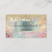 ホログラフィードリップバラメイクアップまつげ爪、 ネイルヘア 名刺 (正面)