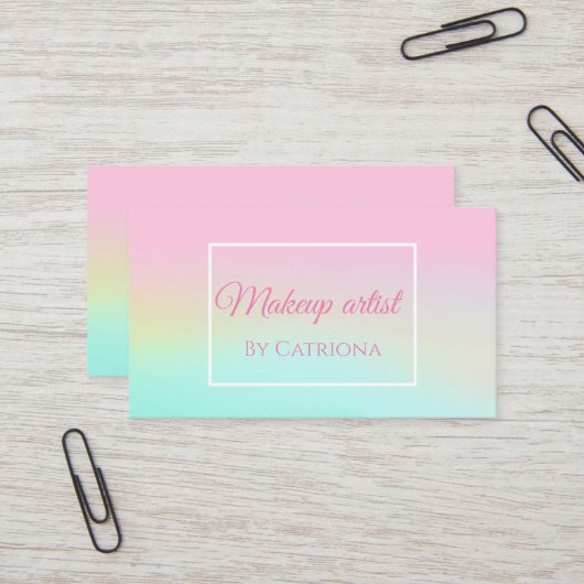 ホログラフィーUnicorn 名刺 (正面/裏面インサイチュ)