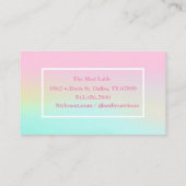 ホログラフィーUnicorn 名刺 (裏面)