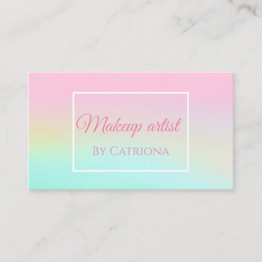 ホログラフィーUnicorn 名刺 (正面)