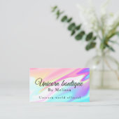 ホログラフィーUnicorn 名刺 (スタンド正面)