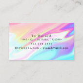 ホログラフィーUnicorn 名刺 (裏面)