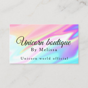 ホログラフィーUnicorn 名刺
