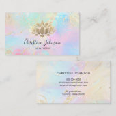 ホログラフィ効果の模擬フェイクフォイルス 名刺 (正面/裏面)