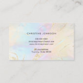 ホログラフィ効果の模擬フェイクフォイルス 名刺 (裏面)