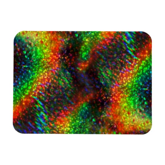 ホログラフィ輝くックブライトレインボーライトグリッター マグネット (横)