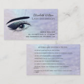 ホログラフィ魅力的ック真珠メイクアップ気にアイ 名刺 (正面/裏面)