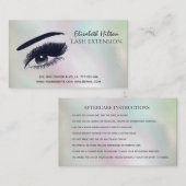 ホログラフィ魅力的ック真珠メイクアップ気にアイ 名刺 (正面/裏面)