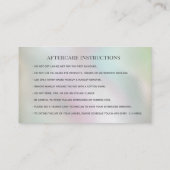 ホログラフィ魅力的ック真珠メイクアップ気にアイ 名刺 (裏面)