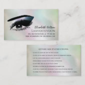 ホログラフィ魅力的ック真珠メイクアップ気にアイ 名刺 (正面/裏面)