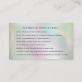 ホログラフィ魅力的ック真珠メイクアップ気にアイ 名刺 (裏面)