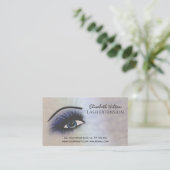 ホログラフィ魅力的ック真珠メイクアップ気にアイ 名刺 (スタンド正面)