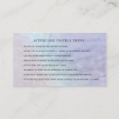 ホログラフィ魅力的ック真珠メイクアップ気にアイ 名刺 (裏面)