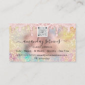 ホログラフシリンジインジェクションスタジオバラQRCode 名刺 (裏面)