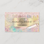 ホログラフシリンジインジェクションスタジオバラQRCode 名刺 (正面)