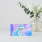ホログラフベーカリーホームメイドケーキロゴマフィン 名刺 (スタンド正面)