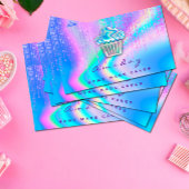 ホログラフベーカリーホームメイドケーキロゴマフィン 名刺