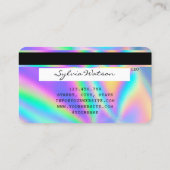 ホログラフモダンアイズ遺跡証明書 名刺 (裏面)