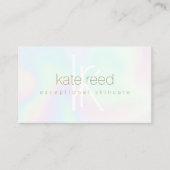 ホログラフモダンモノグラム 名刺 (正面)