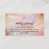 ホログラフロゴQRコードショップバラ 名刺 (裏面)