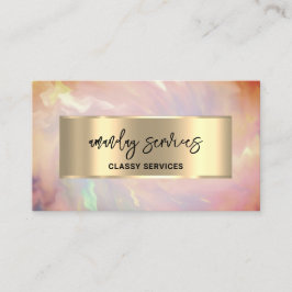 ホログラフロゴQRコードショップバラ 名刺