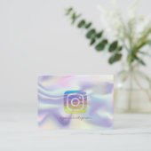 ホログラムがかっこいいInstagram用グッズ 名刺 (スタンド正面)
