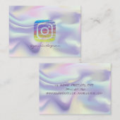 ホログラムがかっこいいInstagram用グッズ 名刺 (正面/裏面)