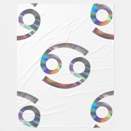 ホログラムがん毛布 フリースブランケット (正面)