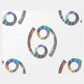 ホログラムがん毛布 フリースブランケット (正面(横))